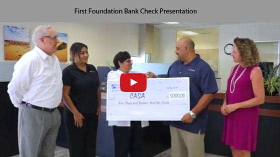 First Foundation Bank Check Presentation